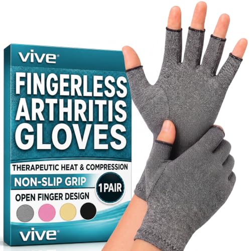 Compression Arthritis Gloves Unisex Open Finger Carpal Tunnel Pain Relief